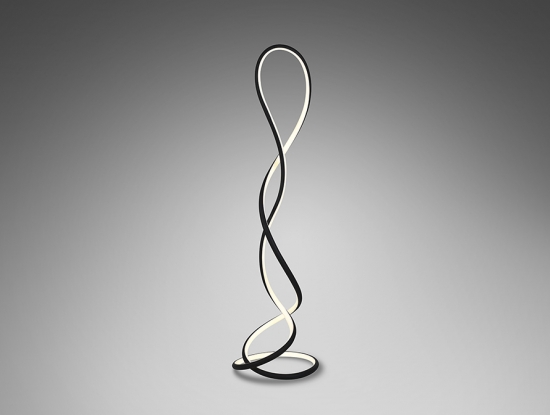 Черный торшер Evania