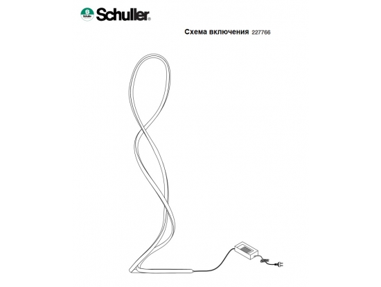 Влючение торшера Evania в розетку