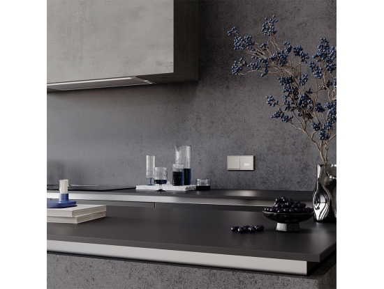 Одноклавишный выключатель Voltum на кухне