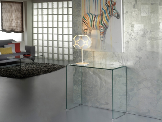  КОНСОЛЬ GLASS фигурная