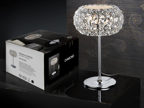  НАСТОЛЬНАЯ ЛАМПА DIAMOND 508424 ИЗ КРИСТАЛЛОВ