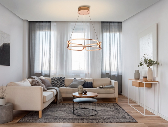 Люстра Colette 786621 в интерьере гостиной