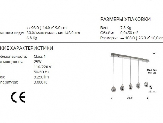технические данные